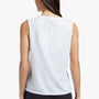 Embroidered Lotus Vintage Tank In White/White | James Perse Los Angeles