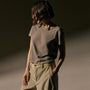 Shrunken Crew Neck Tee in Concrete Pigment | James Perse Los Angeles