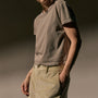 Shrunken Crew Neck Tee in Concrete Pigment | James Perse Los Angeles
