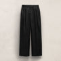 Twill Pleated Trouser In Black | James Perse Los Angeles