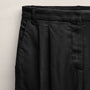Twill Pleated Trouser In Black | James Perse Los Angeles