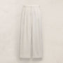 Twill Pleated Trouser In Off White | James Perse Los Angeles