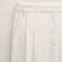 Twill Pleated Trouser In Off White | James Perse Los Angeles