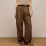 Twill Pleated Trouser in Truffle | James Perse Los Angeles