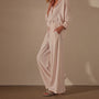 Lightweight Matte Satin Wide Leg Pant in Zephyr | James Perse Los Angeles
