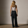 Matte Polyester Paper Bag Pant in Black | James Perse Los Angeles