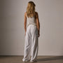 Matte Polyester Paper Bag Pant in White | James Perse Los Angeles