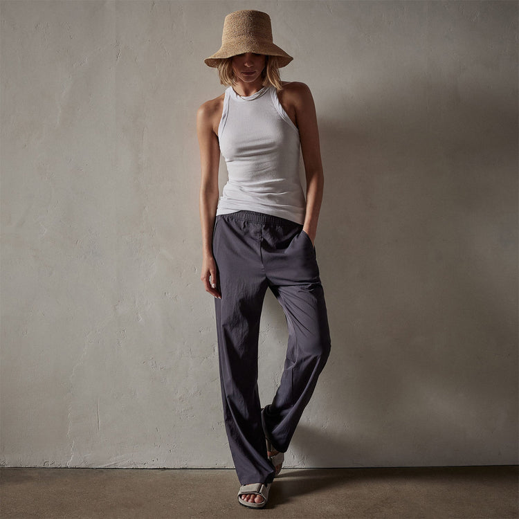 Monterey Trouser in Metal | James Perse Los Angeles