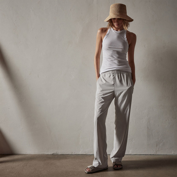 Monterey Trouser in Salt | James Perse Los Angeles