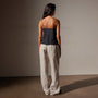 Lightwieght Matte Sateen Cami in  Black | James Perse in Los Angeles