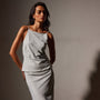 Lightwieght Matte Sateen Cami in  Frost | James Perse in Los Angeles