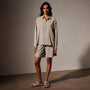 Lightweight Matte Satin Fluid Shirt in Mineral | James Perse Los Angeles