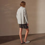 Lightweight Matte Satin Fluid Shirt in Salt | James Perse Los Angeles