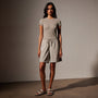 Lightweight Matte Sateen Short in Mineral | James Perse in Los Angeles