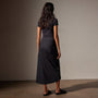 Lightweight Matte Sateen Bias Cut Skirt in Black | James Perse in Los Angeles