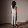 Lightweight Matte Sateen Bias Cut Skirt in Frost | James Perse in Los Angeles