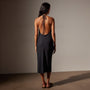 Lightweight Matte Sateen Halter Neck Dress in Black | James Perse in Los Angeles
