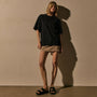 Heavy Luxe Jersey Oversized Tee in Black | James Perse Los Angeles