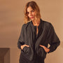 Lightweight Bomber Jacket in Black | James Perse Los Angeles
