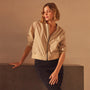 Lightweight Bomber Jacket in Sand | James Perse Los Angeles