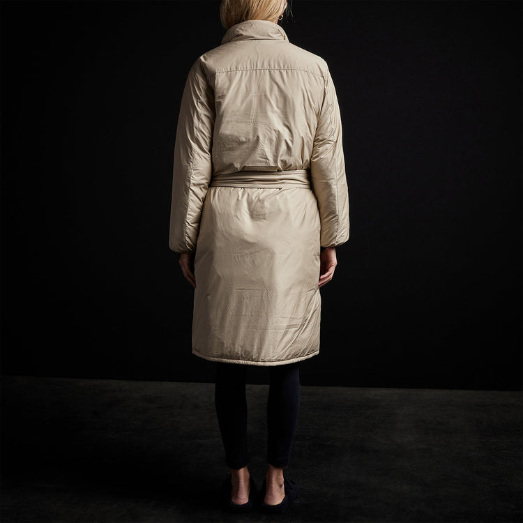 Down Duvet Coat in Sand | James Perse Los Angeles