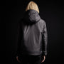 Insulated Zip Front Hoody in Black | James Perse Los Angeles