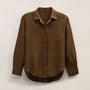 Linen Oversized Shirt in Cocoa | James Perse Los Angeles