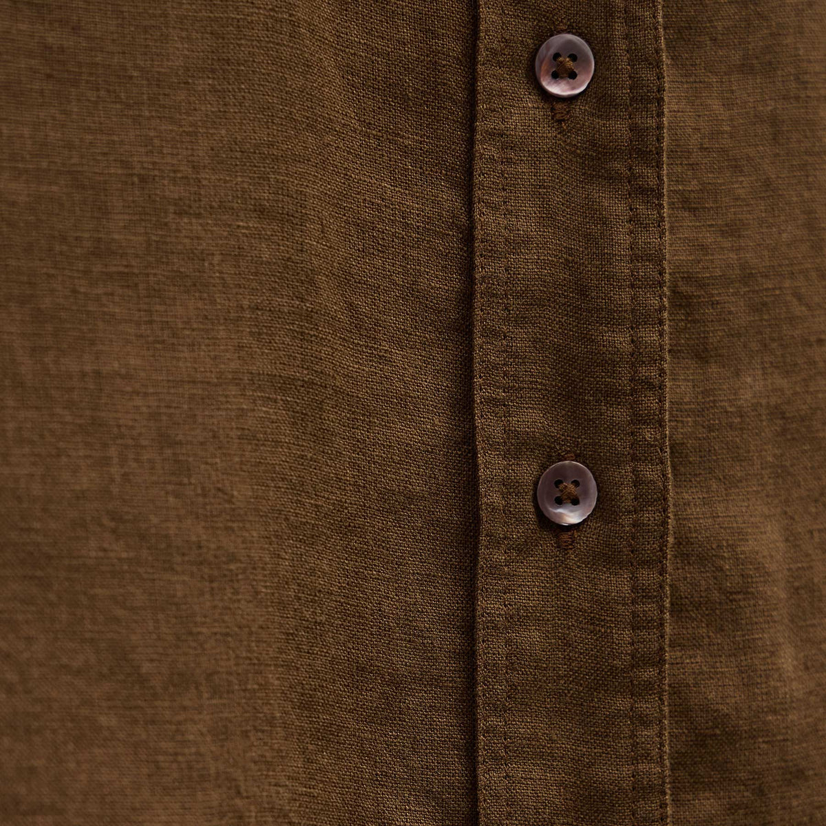 Linen Oversized Shirt in Cocoa | James Perse Los Angeles
