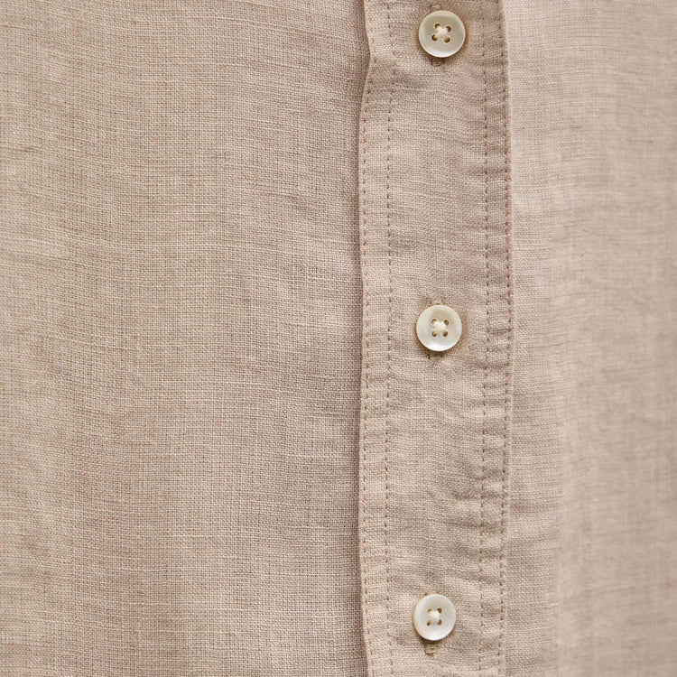 Linen Oversized Shirt in Stone | James Perse Los Angeles