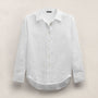 Linen Oversized Shirt in White | James Perse Los Angeles