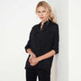 Casual Linen Shirt In French Navy | James Perse Los Angeles