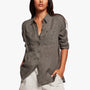 Linen Pocket Shirt In Alligator | James Perse Los Angeles