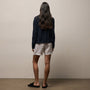 Linen Short in White | James Perse Los Angeles