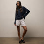 Linen Short in White | James Perse Los Angeles