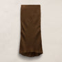 Linen Skirt in Cocoa | James Perse Los Angeles