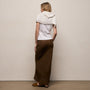 Linen Skirt in Cocoa | James Perse Los Angeles
