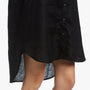 Linen Shirt Dress In Black | James Perse Los Angeles
