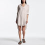 Linen Shirt Dress In Driftwood | James Perse Los Angeles