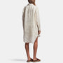 Linen Military Shirt Dress In Calico | James Perse Los Angeles