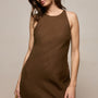 Linen Halter Maxi Dress in Cocoa | James Perse Los Angeles