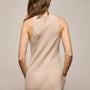 Linen Halter Maxi Dress in Stone | James Perse Los Angeles