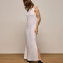 Linen Halter Maxi Dress in White | James Perse Los Angeles