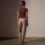 Stretch Lotus Deep V Short Sleeve Tee in Americano | James Perse Los Angeles