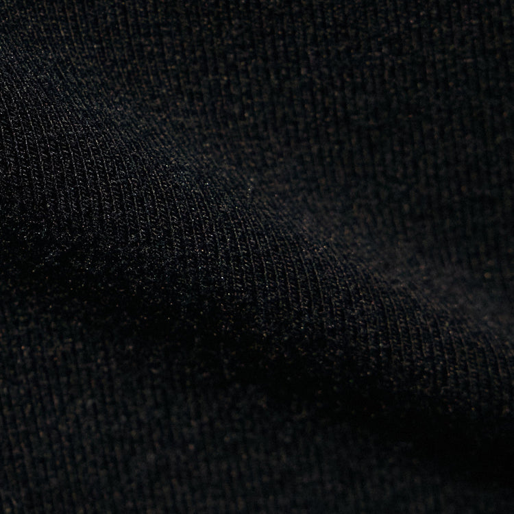Stretch Lotus  Deep V Short Sleeve Tee  in Black | James Perse Los Angeles