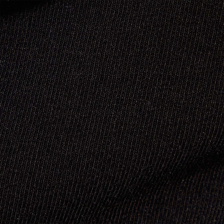 Stretch Lotus Rib Wide V Knit Top in Black | James Perse Los Angeles