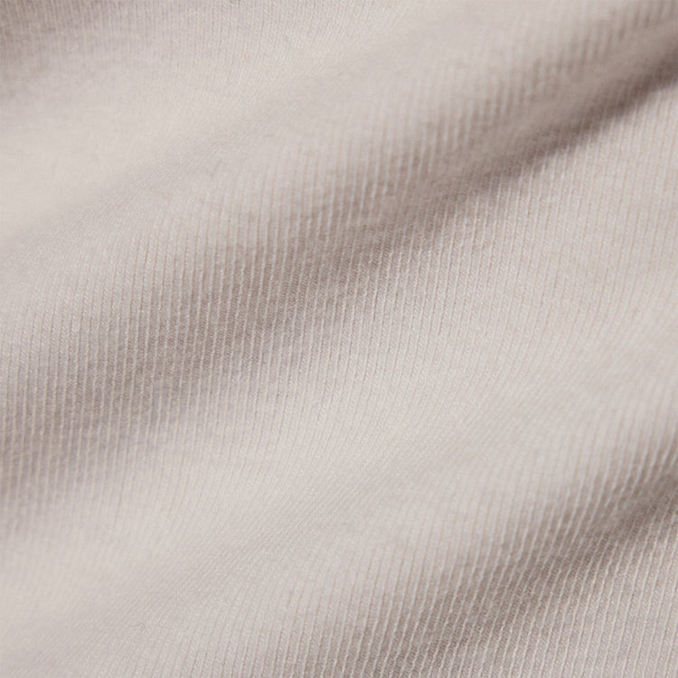 Stretch Lotus Rib Wide V Knit Top in White | James Perse Los Angeles