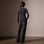 Stretch Lotus Deep V Tee in Carbon | James Perse Los Angeles