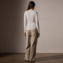 Stretch Lotus Deep V Tee in White | James Perse Los Angeles