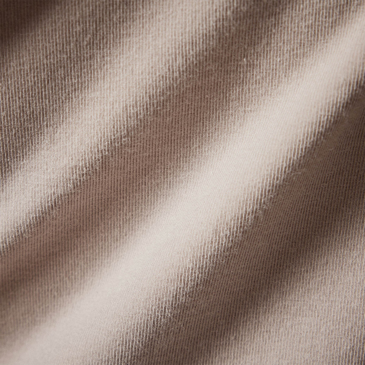 Stretch Rib Funnel Neck Long Sleeve Top in Nude | James Perse Los Angeles