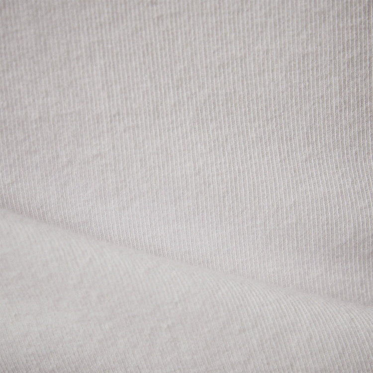 Stretch Rib Funnel Neck Long Sleeve Top in White | James Perse Los Angeles